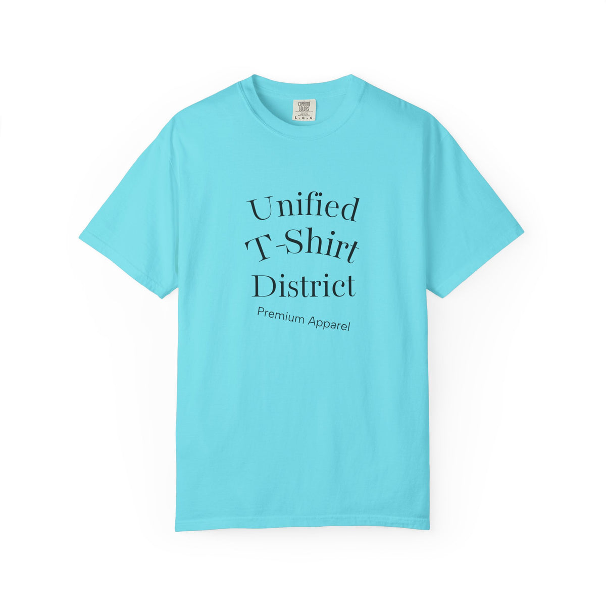 Unified T‑Shirt District graphic T-Shirt | minimal text logo, EST 2026 back print